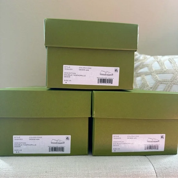 Tory Burch denim DOUBLE T ESPADRILLE shoes - Picture 9 of 10